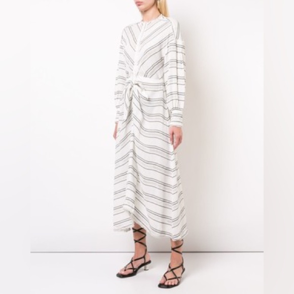 NWT Proenza Schouler Crêpe Striped Dress $1850